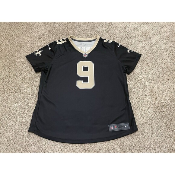 Nike Tops - Women’s NFL New Orleans Saints Drew Brees #9 Nike Jersey Black Sz XL